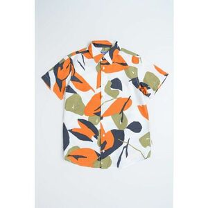 Camasa cu maneci scurte si model floral imagine