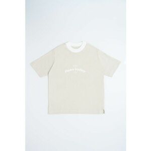Tricou lejer cu guler contrastant imagine