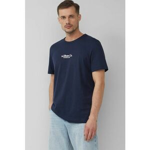 Tricou cu decolteu la baza gatului si detaliu logo imagine