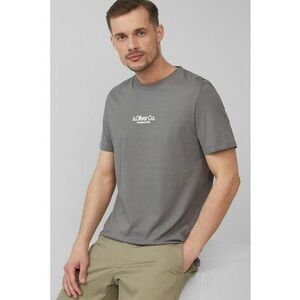 Tricou cu decolteu la baza gatului si detaliu logo imagine