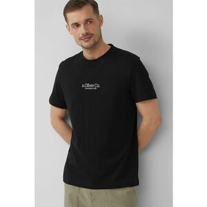 Tricou cu decolteu la baza gatului si detaliu logo imagine