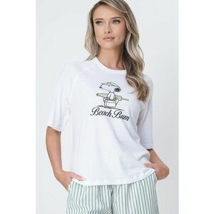 Tricou de bumbac organic cu maneci raglan Life imagine