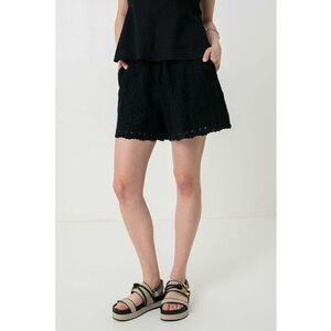 Pantaloni scurti cu talie inalta si model Sangallo imagine