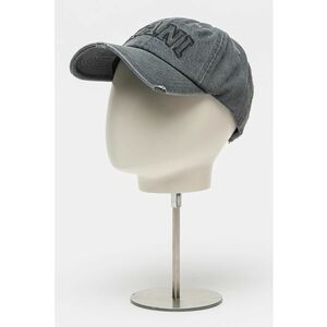 Sapca unisex de denim cu imprimeu logo imagine
