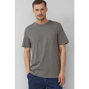 Tricou din bumbac cu decolteu la baza gatului imagine