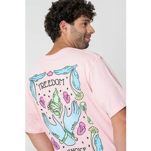 Tricou lejer cu imprimeu pe spate imagine