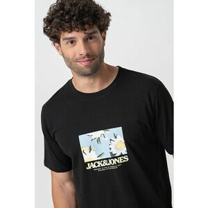 Tricou de bumbac cu imprimeu frontal imagine
