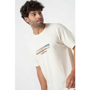 Tricou cu decolteu la baza gatului si imprimeu frontal imagine