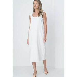 Rochie midi cu volane imagine