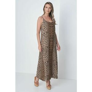 Rochie maxi cu animal print Taama imagine