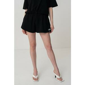 Pantaloni scurti evazati cu snur in talie imagine