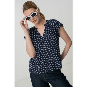 Bluza vaporoasa cu decolteu in V imagine