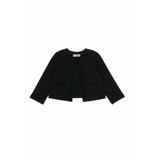 Bolero tricotat cu funda - Chic - Negru - pentru fetite imagine