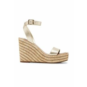 Sandale wedge de piele si piele ecologica imagine