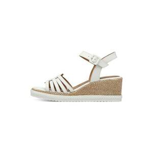 Sandale wedge din piele imagine