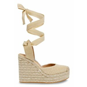 Sandale cu model uni si talpa demi-wedge imagine