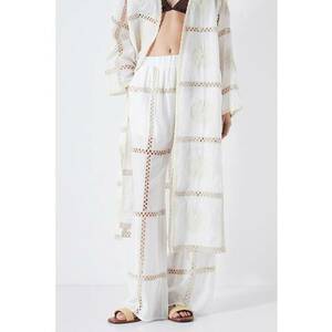 Pantaloni din amestec de lyocell imagine