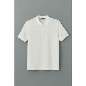 Tricou polo cu fenta cu fermoar imagine