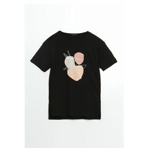 Tricou din bumbac cu imprimeu frontal imagine