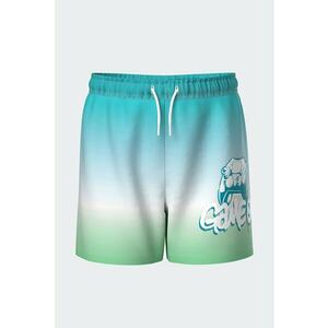 Pantaloni scurti de baie cu imprimeu tie-dye si snur imagine
