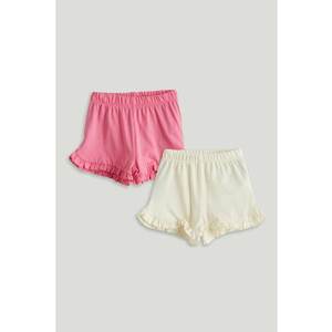 Set de pantaloni scurti cu terminatie cu volane - 2 piese imagine