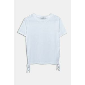 Tricou crop din bumbac imagine