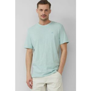 Tricou din bumbac cu decolteu la baza gatului imagine