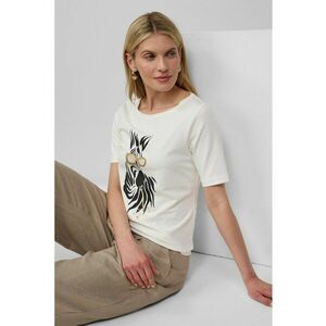 Tricou slim fit cu decolteu la baza gatului imagine