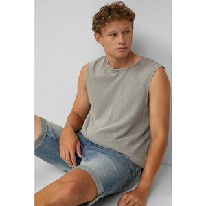 Top regular fit din bumbac imagine