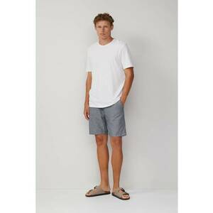 Pantaloni scurti cu model in dungi si snururi de ajustare imagine