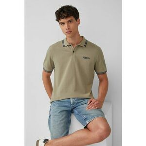 Tricou polo cu imprimeu logo discret imagine