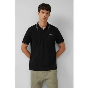 Tricou polo cu imprimeu logo discret imagine