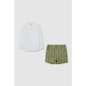 Set de camasa din amestec de in si pantaloni scurti imagine
