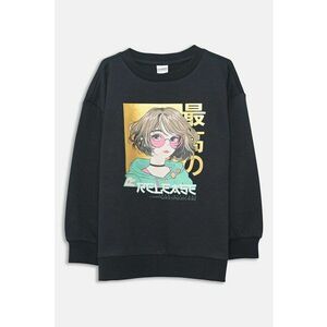 Bluza de trening cu decolteu la baza gatului si imprimeu grafic imagine