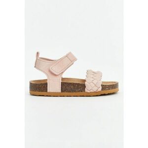 Sandale cu velcro si bareta impletita imagine