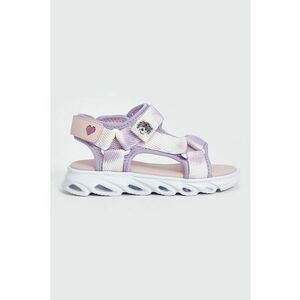 Sandale din material textil cu talpa plata si velcro imagine