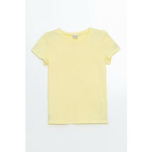 Tricou din bumbac cu model uni imagine