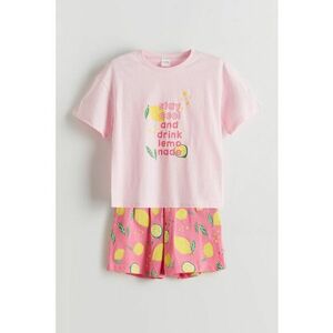 Pijama cu imprimeu grafic si text imagine