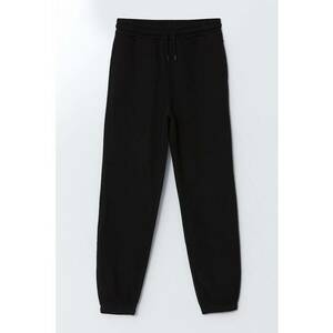 Pantaloni de trening din amestec de bumbac cu snur in talie imagine
