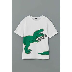 Tricou din bumbac cu imprimeu T-Rex imagine