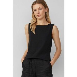 Tricou cu model uni si decolteu barcuta imagine