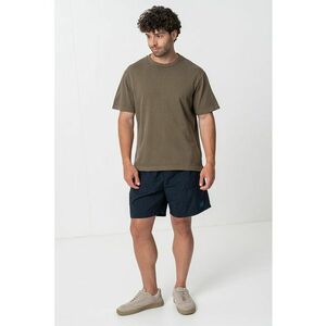 Tricou din bumbac cu decolteu la baza gatului imagine