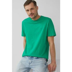 Tricou din bumbac cu decolteu la baza gatului imagine