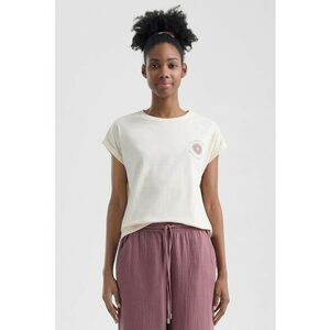 Tricou lejer cu model grafic discret imagine