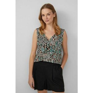 Bluza fara maneci cu decolteu in V imagine