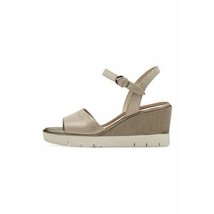 Sandale wedge de piele imagine
