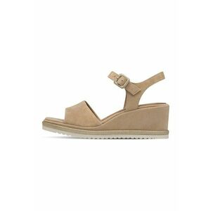 Sandale wedge de piele intoarsa imagine