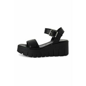 Sandale wedge din piele imagine