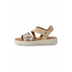 Sandale cu velcro si detalii de piele imagine