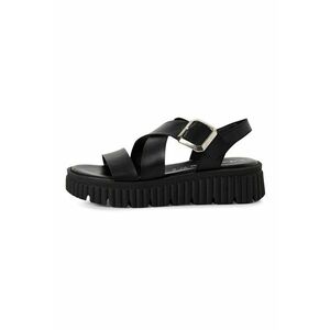 Sandale de piele cu barete incrucisate imagine